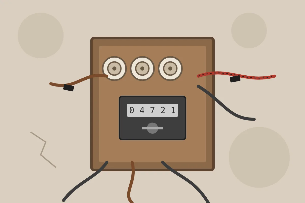 Illusztráció: régi, olvadóbiztosítós elosztótábla kusza vezetékekkel
